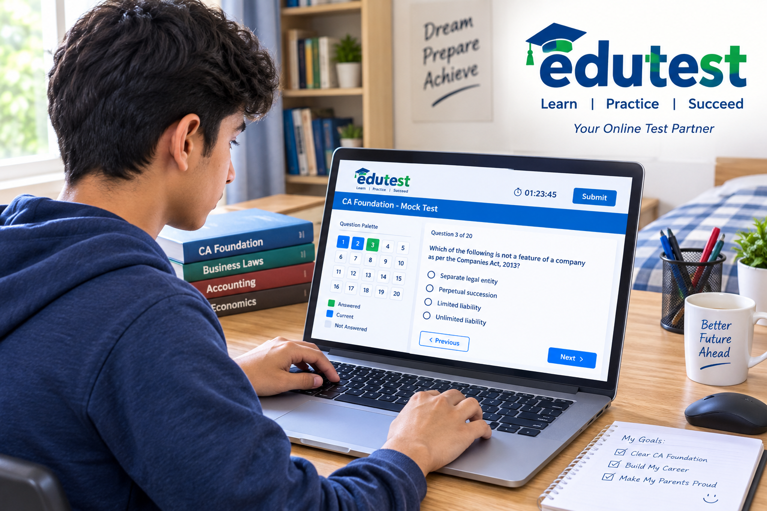Online Test for CA Foundation Students